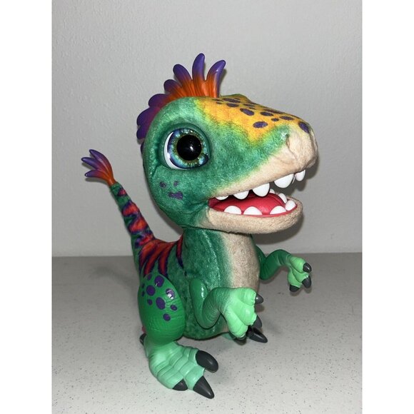FurReal Friends MUNCHIN REX My Pet Baby T-Rex Dinosaur Interactive Plush Toy 12" - Picture 1 of 8